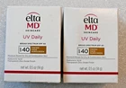 2Pack ELTA MD Daily SPF 40 Tinted Face Sunscreen 0.5 oz EXP 8/2027