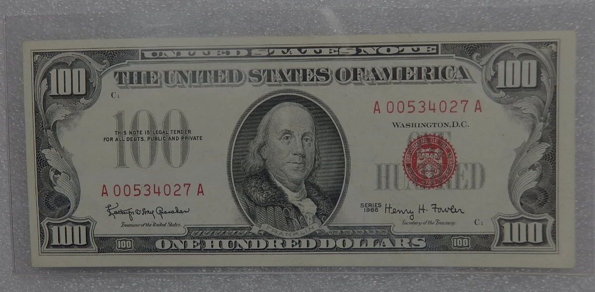 1966 $100 US Federal Reserve Small Notes for sale | eBay