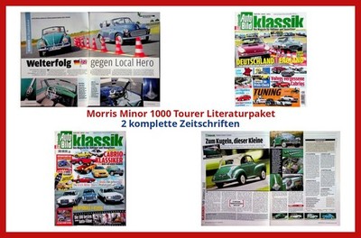 Morris Minor 1000 Tourer Literaturpaket - 2 komplette Zeitschriften