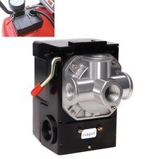 Air Compressor Pressure Switch LF10-4H, 4 Port 1/4" NPT, 95-125 PSI Pressure ...