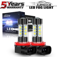 For Toyota 2pcs H11 Led Fog Light Bulbs 6500k Cool White 12000lm Super Bright