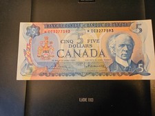 1972 Replacement $5 Dollar Bank of Canada Banknote *CC3277593 VF-EF