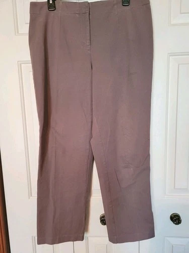 “FABULOUSLY SLIMMING” by CHICO’S Size 2 Khaki Pants- Good Condition 28" Inseam