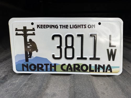 North Carolina Keeping The Lights On License Plate