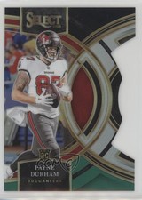 2023 Panini Select Premier Level Black & Green Prizm Die-Cut Payne Durham w5b