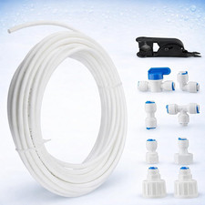 Kit De Frigo Tuyau D'Alimentation En Eau Universel 15M,Incluant Pipe a Eau (6,35