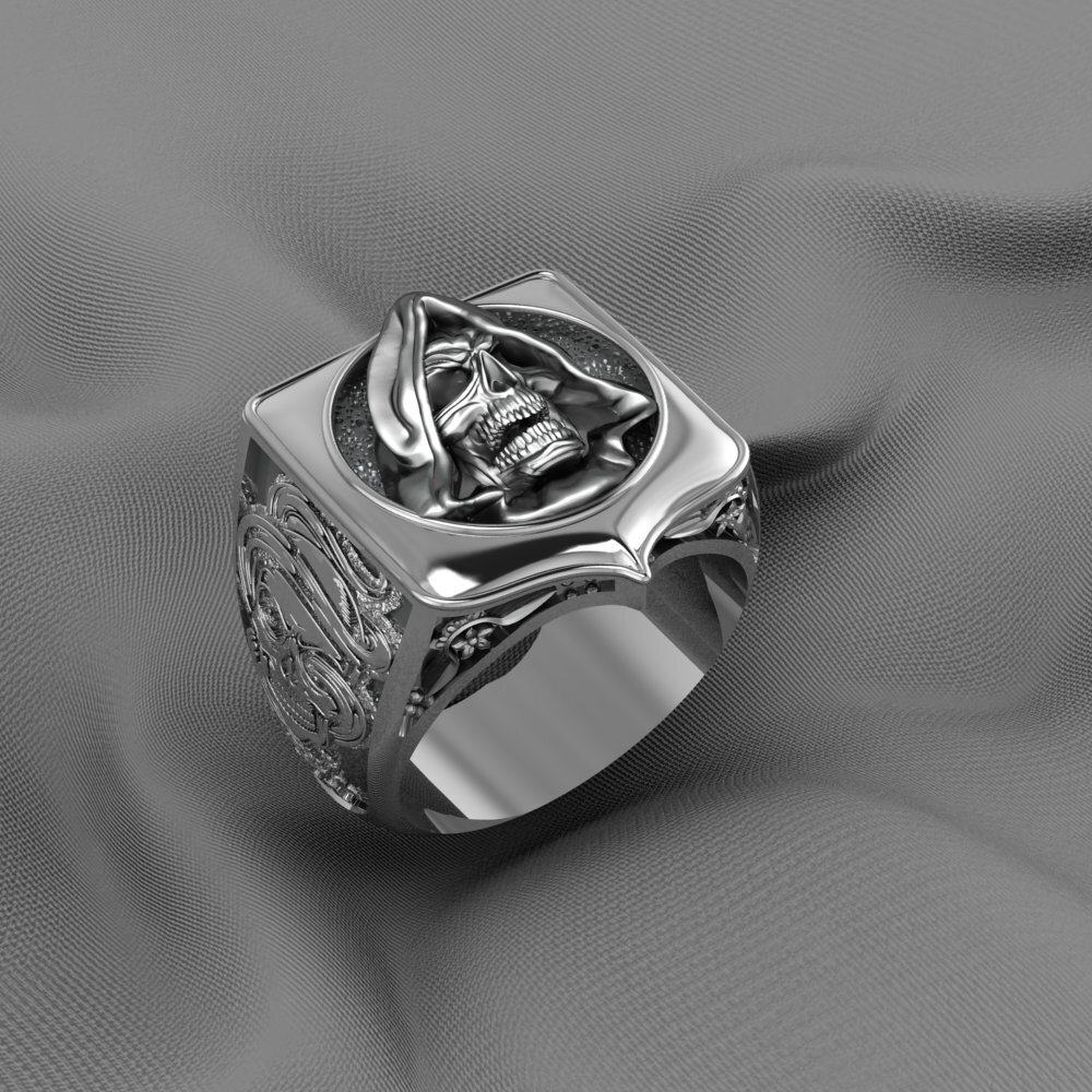 Sterling silver Santa ring Sterling silver Santa ring