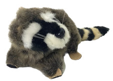 Vintage Smithsonian Raccoon Plush Soundprints 1995 Plushie Lovie Stuffed 9in