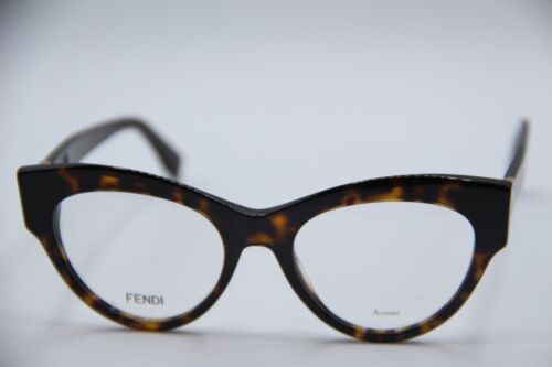 NEW FENDI PEEKABOO FF 0273 086 HAVANA GOLD AUTHENTIC FRAMES EYEGLASSES 49-18 - Picture 2 of 5