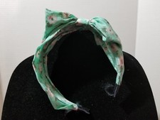 Green Floral Bowknot Ribbon Headband 2   H8