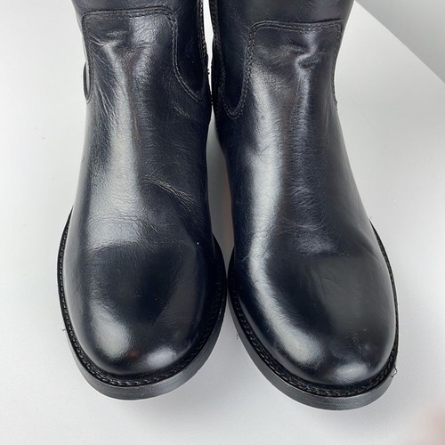 FRYE MELISSA BUTTON INSIDE ZIP Genuine Leather Side Zip Boots New Size 6 - Picture 12 of 16
