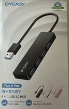 Byeasy USB 3.0 Hub 4 In 1 Adapter Portable Dock Multiport Docking Station