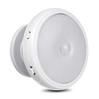 Lampe LED avec détecteur de mouvement Veilleuse à piles Capteur PIR Auto On/Off - Photo 1/4
