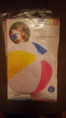Intex Glossy Panel 24 inch Inflatable Swimming Pool / Beach Ball 2 pack | eBay
