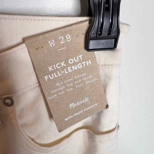 Madewell Kick Out Full-Length Jeans Vintage Canvas Size 28 NO641 - Picture 4 of 9