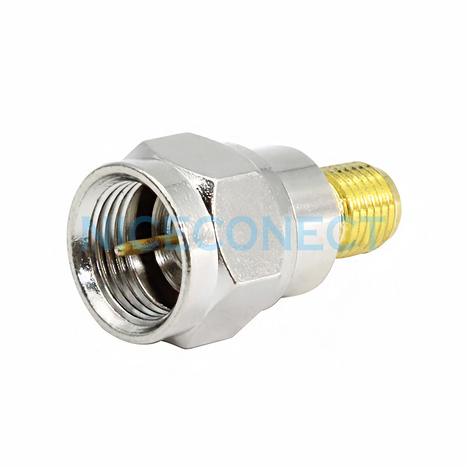 10x SMA Female Jack to F Type Male Plug RF Coaxial Adapter SMA to F Connector TV - Image 2 of 4