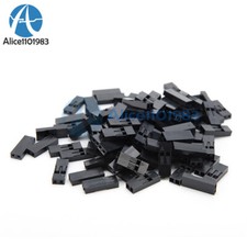 200Pcs 2.54mm 2P Pitch Dupont Jumper Wire Cable Housing Female Pin Connector