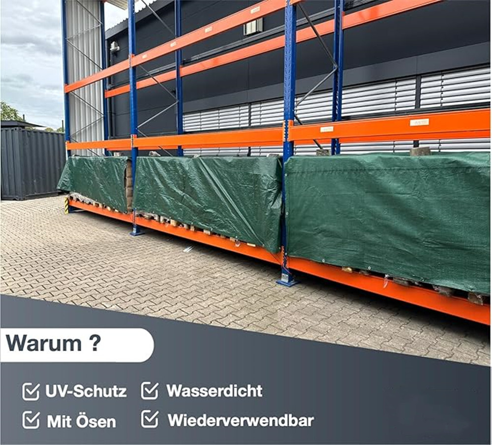 Perel 110-0202: Abdeckplane Wasserdicht, Gewebeplane, Plane Wasserdicht - Foto 10