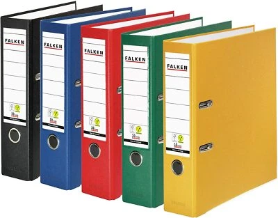 Original Falken 10er Pack PP-Color Kunststoff-Ordner. Made in Germany. 8 cm brei