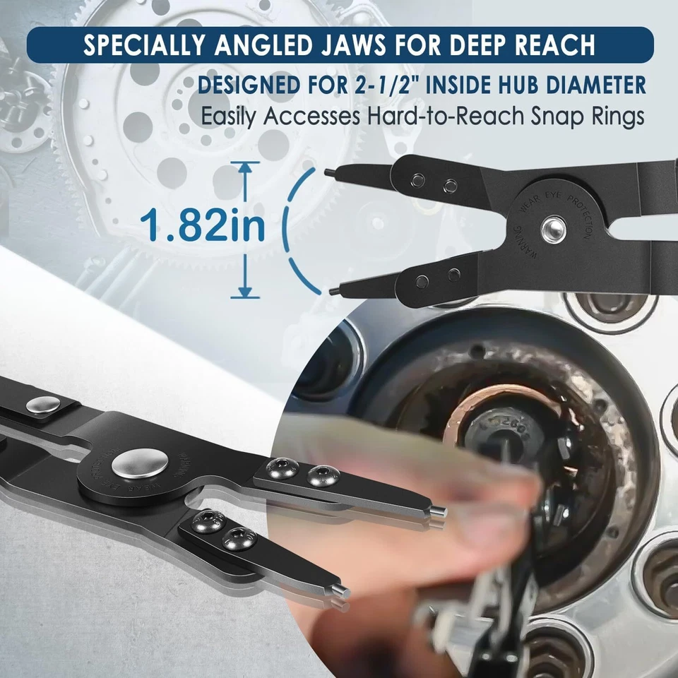 REPLACE FOR Lisle 38700 Spindle Snap Ring Pliers for Ford Super Duty - Image 4 of 4