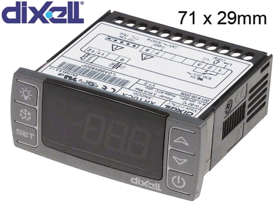 DIXELL XR10CX Elektronikregler für Lincat mit Anzeige, mit Kompressorrelais 20A
