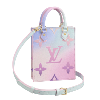 Louis Vuitton Petit Sac Plat Sunrise Pastel Monogram Logo