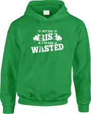 Not Really Irish St Patricks Day Funny Drinking Pub Bar Clover Drunk Mens Hoodie