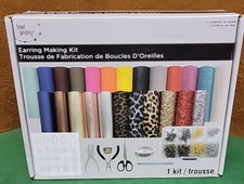 Earring Making Kit By Bead Landing New In Box Faux Leather Everything Needed Kit