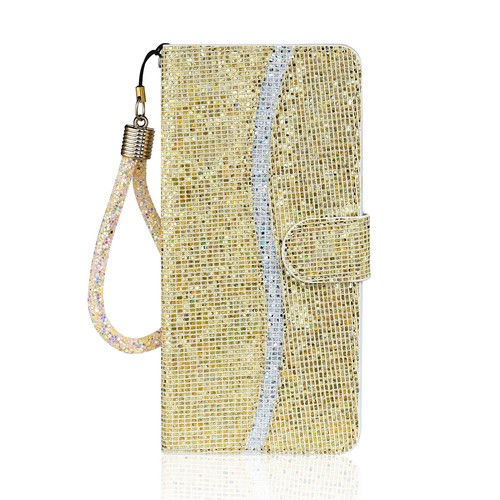 Glitter Wallet Phone Case For Samsung S10 S20 S21 S22 S23 S24 FE S25 A13 A16 A53 - 第 14/16 張圖片