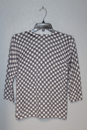 J. McLaughlin Thin Sweater Top Shirt 1/4 Button Women SMALL Cotton Modal Stretch - Picture 2 of 4