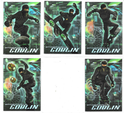 Spiderman 3 Movie - Complete 5-card The Goblin Chase Set G1-G5 - NM 2007