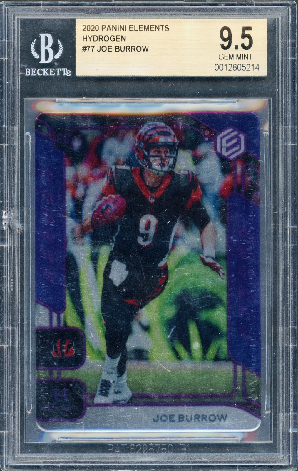 Joe Burrow Panini Elements Supercharged Memorabilia #SC1 Hydrogen 1/1
