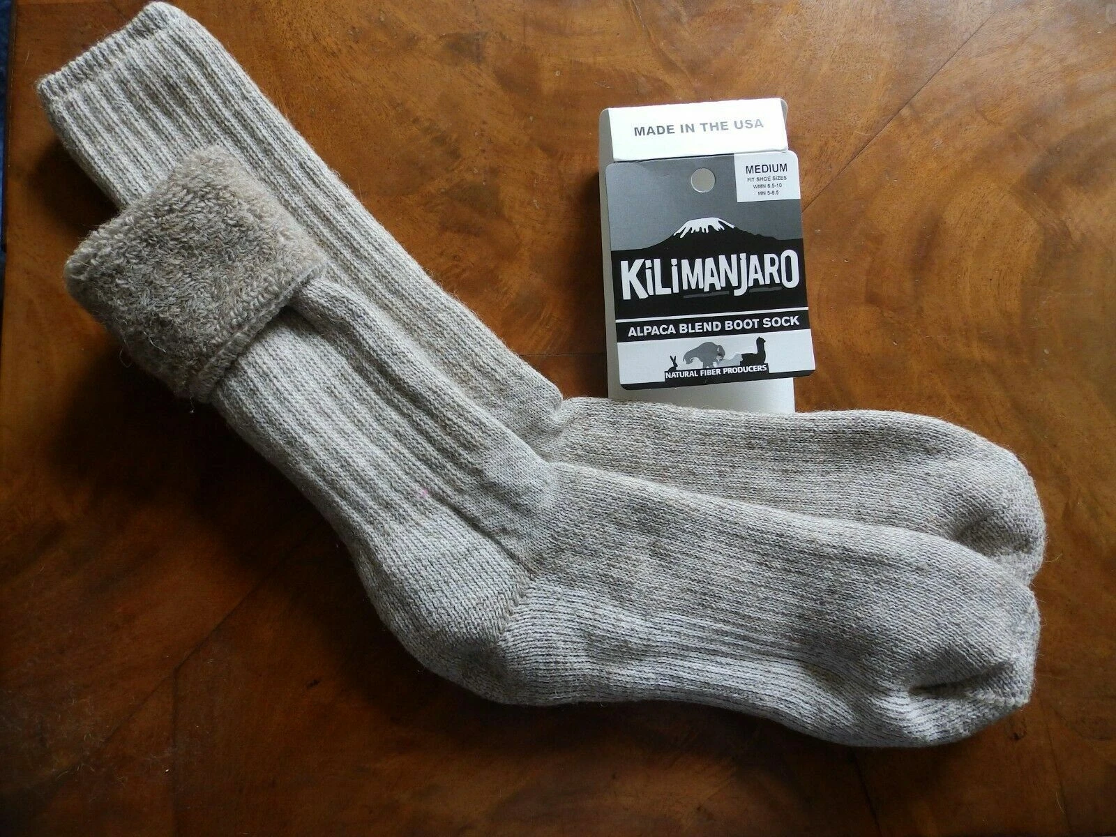 Made in USA Alpaca Socks for Men and Women. Very warm and comfortable