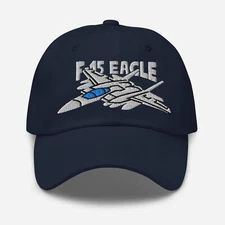 F-15 Eagle Fighter Jet Embroidered Cap – Classic Aviation Headwear