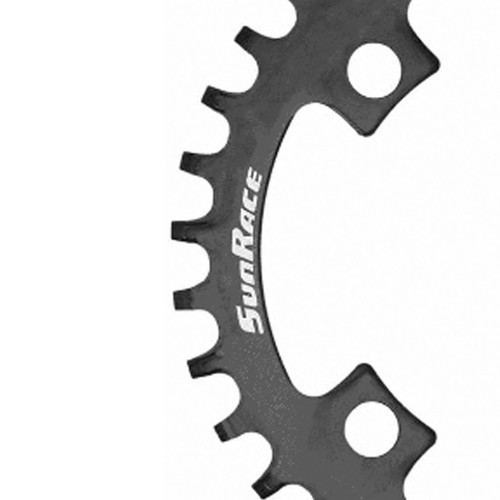 SunRace MS Narrow Wide 34T Steel Off Road Cycle Bike MTB Chainring 96BCD Black - Picture 5 of 8