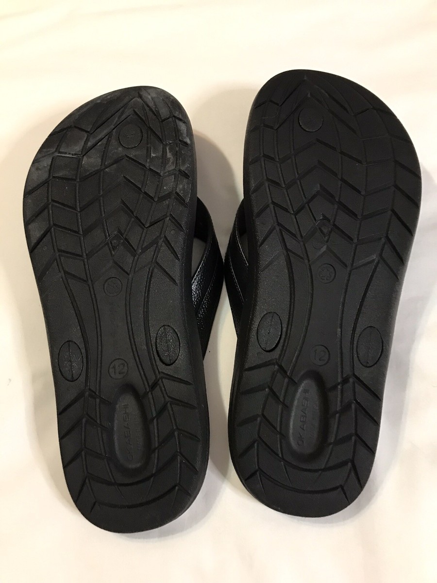 Okabashi Sandals Mens 12 Black Rubber Shoes Flip Flops | eBay