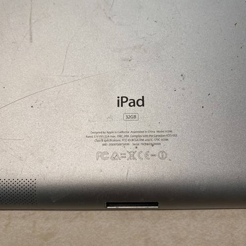 Apple iPad 2 32 GB Blanco Sin Probar ¡Repuestos/Reparación agrietados! - Imagen 5 de 5