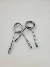 2 Pcs Barbell Weight Bars Clips Clamps 2 Inch for Olympic Bar Spring Lock Collar