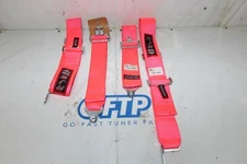 RJ'S RACING EQUIPMENT 4 POINT HARNESS RACING SEAT BELT PINK DEC 2024