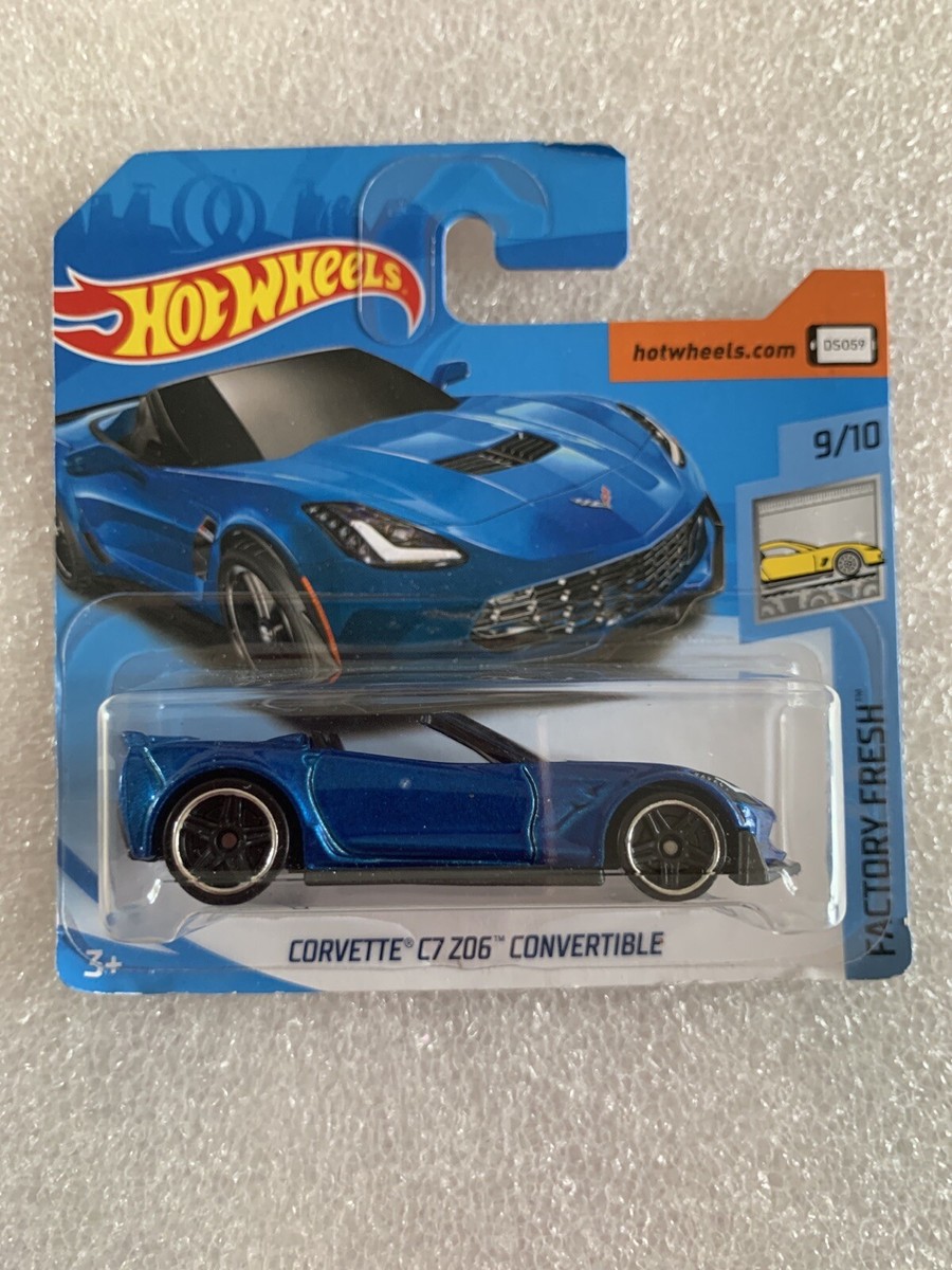 Hot Wheels Factory Fresh Corvette C7 Z06 Convertible Blue