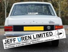 FORD CORTINA Mk2 Savage Jeff Uren Window Sticker - NEW Repro Sticker