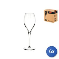 6X Flute GläSer Aus Glas, Montecarlo, 13,5Cl, Transparent
