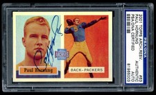2001 Topps Archives Reserve Paul Hornung Refractor On Card Auto PSA Authentic