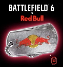 Battlefield 6 | Red Bull Exclusive Limited Edition Dog Tag | RARE BF6 CODE + XP