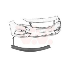 1x Spoiler VAN WEZEL 3812502 passend für OPEL