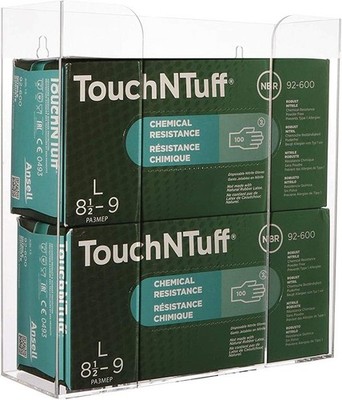Rubber Glove Holder for Wall Mount,Clear Disposable Glove