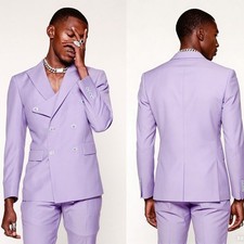 Men Suits Prom Regular Fit Tuxedos Wedding Tuxedos Double Breasted Custom Made