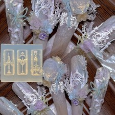 Cute Pig 3D Silicone Nail Mold Retro Chinese Style Candle Holder Nail Templates