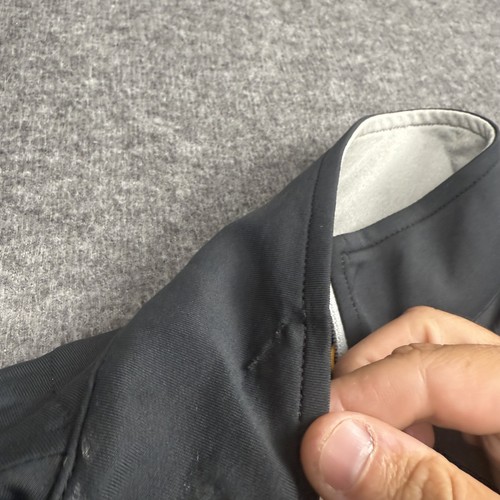 Peter Millar Pullover Mens Medium Black Crown Sport Quarter Zip Golf *Flaws* - Picture 5 of 13