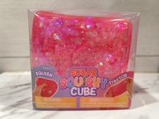 Squishy Sugar Cube Toy, Pink, Easter by Way To Celebrate 3  x3  NEW 